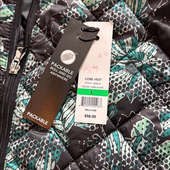 Zelos Quilted Packable Vest with Black Side Panels - Picture 2 of 8